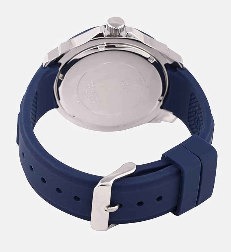 Guess Trade Blue Dial Blue Silicone Strap Men's Watch W0967G2 - Big Daddy Watches #3