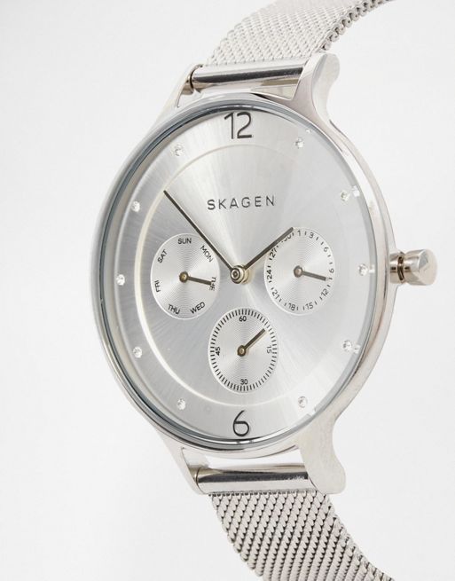 Skagen Anita Multi-Function Silver Ladies Watch SKW2312