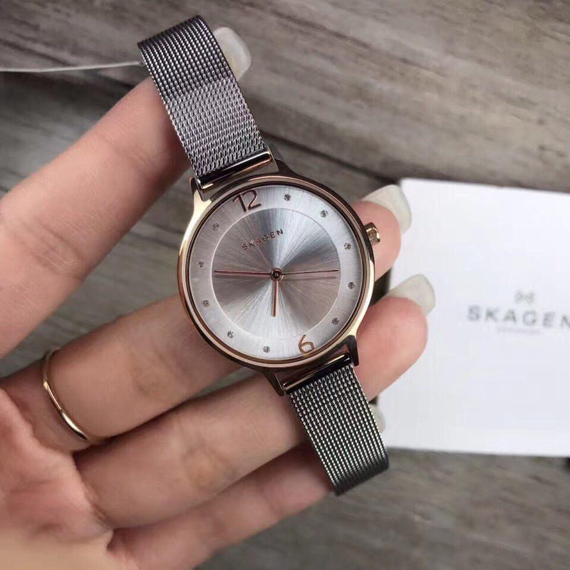 Skagen Anita Silver Stainless Steel Mesh Ladies Watch SKW1069