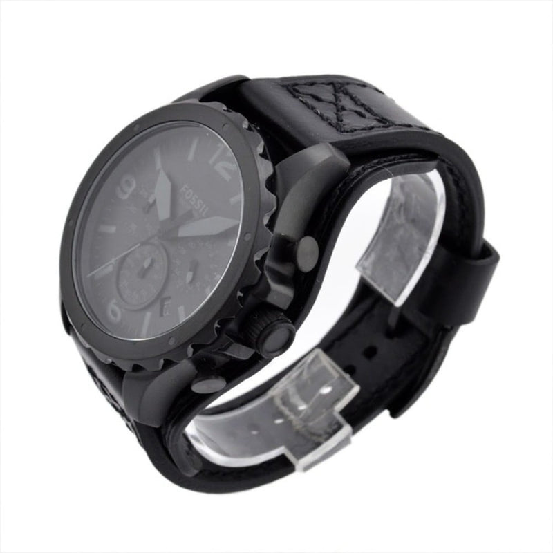 Fossil Nate Chronograph Black Dial Men's Watch JR1510