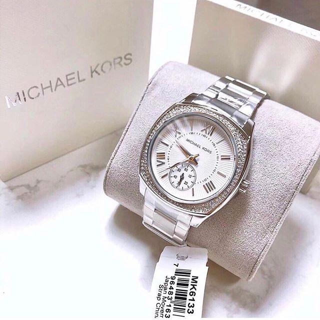 Michael Kors Bryn Silver Dial Stainless Steel Ladies Watch MK6133