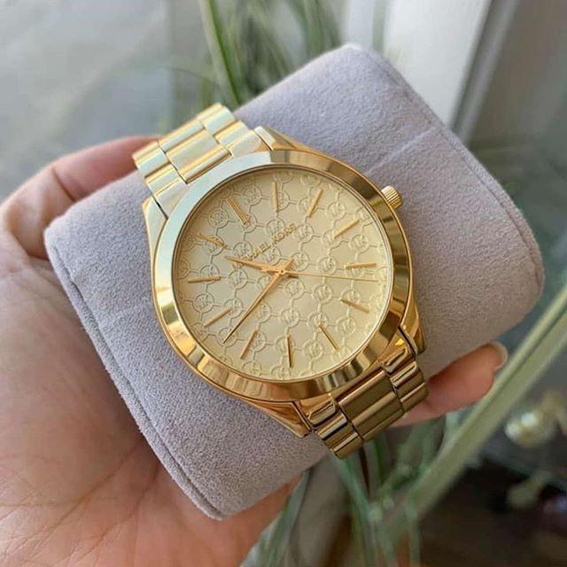 Michael Kors Slim Runway Champagne Dial Ladies Watch MK3335 Water resistance: 50 meters / 165 feet Movement: Quartz  