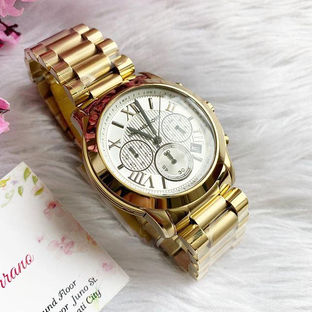 Michael Kors Cooper Chronograph White Dial Ladies Watch MK5916 Water resistance: 30 meters / 100 feet Movement: Quartz  