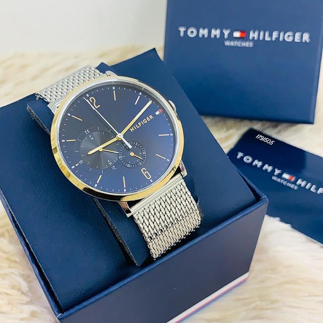 Tommy Hilfiger Blue Dial Silver Men's Watch 1791505