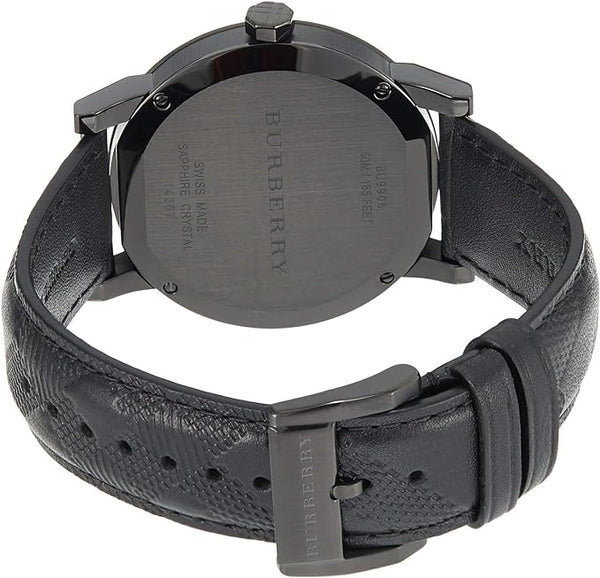 Burberry City Black Leather Strap Men's Watch BU9906 - Big Daddy Watches #2