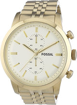 Fossil Gold Townsman Tone Stainless Steel Chronograph Men's Watch FS4856 - Big Daddy Watches #2
