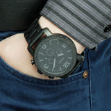 Fossil Nate Chronograph Black Dial Men's Watch JR1401