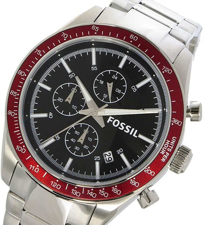 Fossil Chronograph Black Dial Stainless Steel Men's Watch BQ2086 - Big Daddy Watches #2