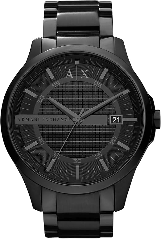 Armani Exchange Hampton Black Dial All Black Men's Watch - AX2104