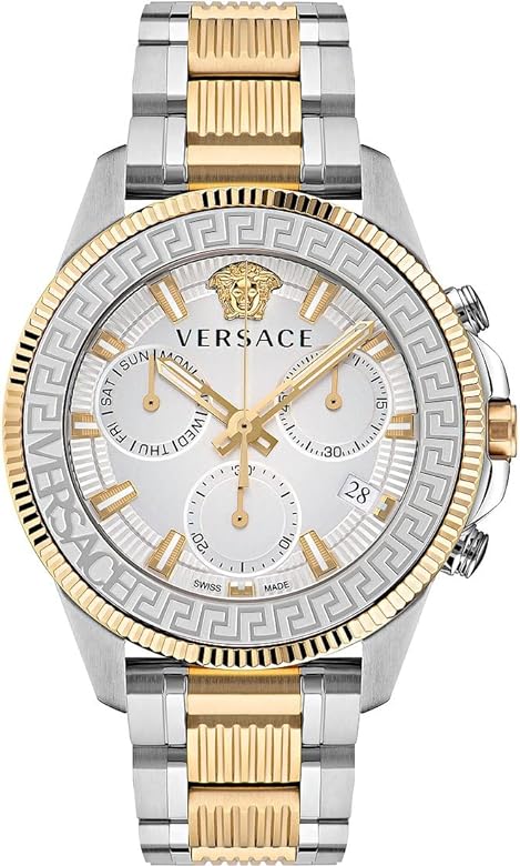 Versace Greca Action Chronograph Two-Tone Men's Watch  VE3J00522 - Big Daddy Watches