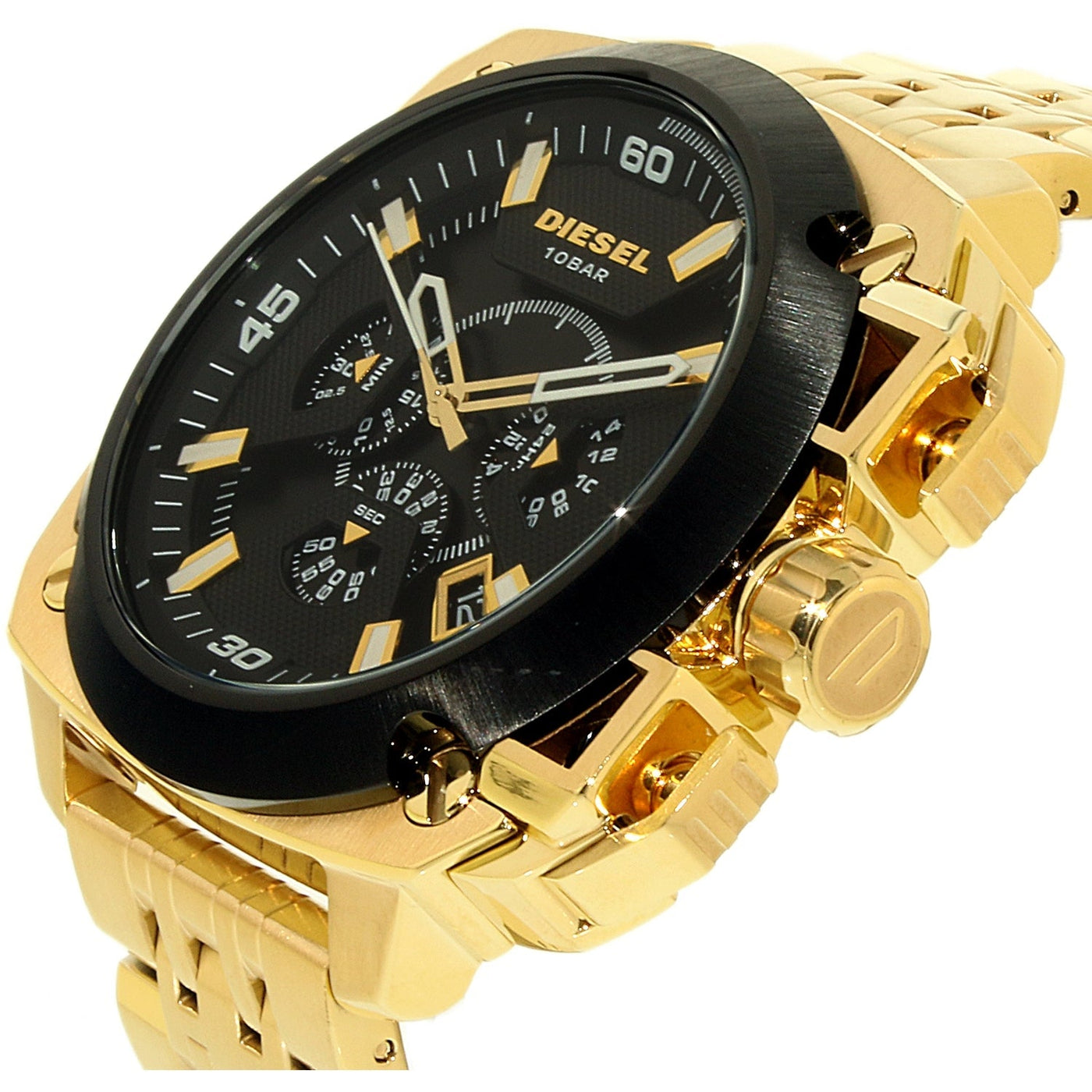 Diesel BAMF Gold Chrono Men s Watch DZ7378 Big Daddy Watches