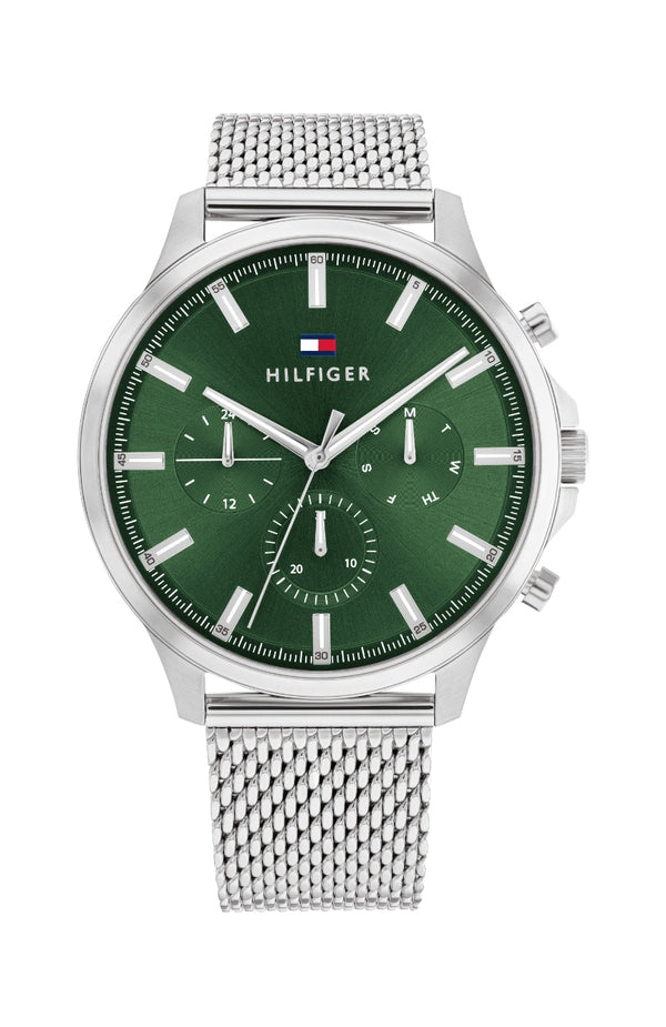 Tommy Hilfiger Ryder Green Dial Mesh Men's Watch  1710499 - Big Daddy Watches