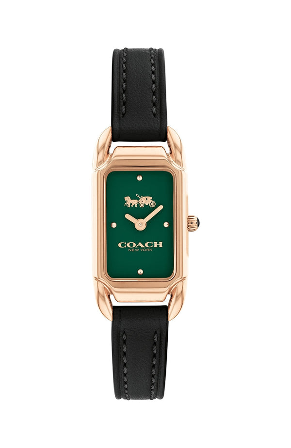 Coach Cadie Green Dial Leather Strap Women's Watch  14504068 - Big Daddy Watches