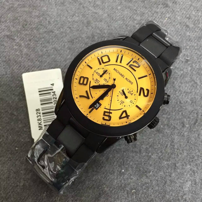 Michael Kors Mercer Chronograph Yellow Dial Men's Watch MK8328