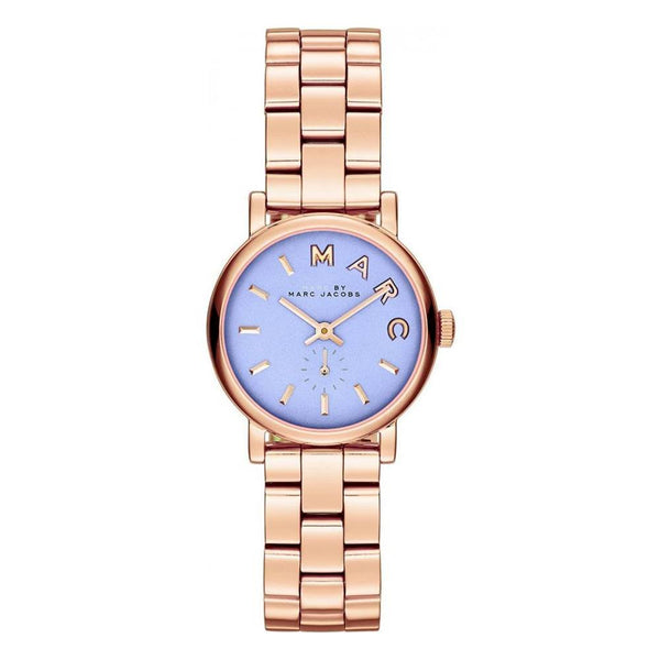 Marc Jacobs Mini Baker Blue Dial Gold 28mm Women's Watch MBM3285