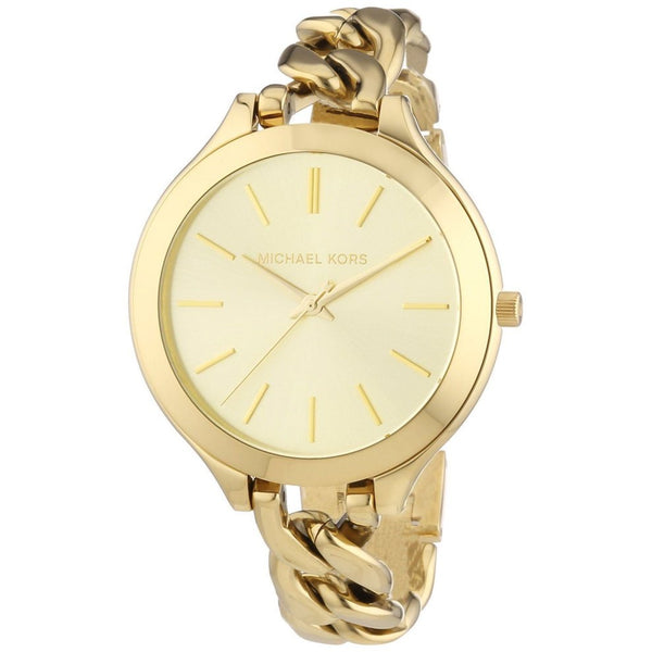 Michael Kors Slim Runway Champagne Dial Gold Ladies Watch MK3222