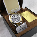 Michael Kors Bradshaw Chronograph Dial Two-tone Ladies Watch MK5855 Water resistance: 100 meters Movement: Quartz  