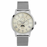 Guess Off-White Dial Mesh Men's Watch W0871G4