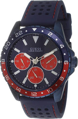 Guess Men's Blue Analog Silicone Band  Men's Watch  W1108G1 - Big Daddy Watches