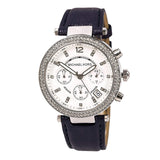 Michael Kors Parker Chronograph Navy Leather Ladies Watch MK2293