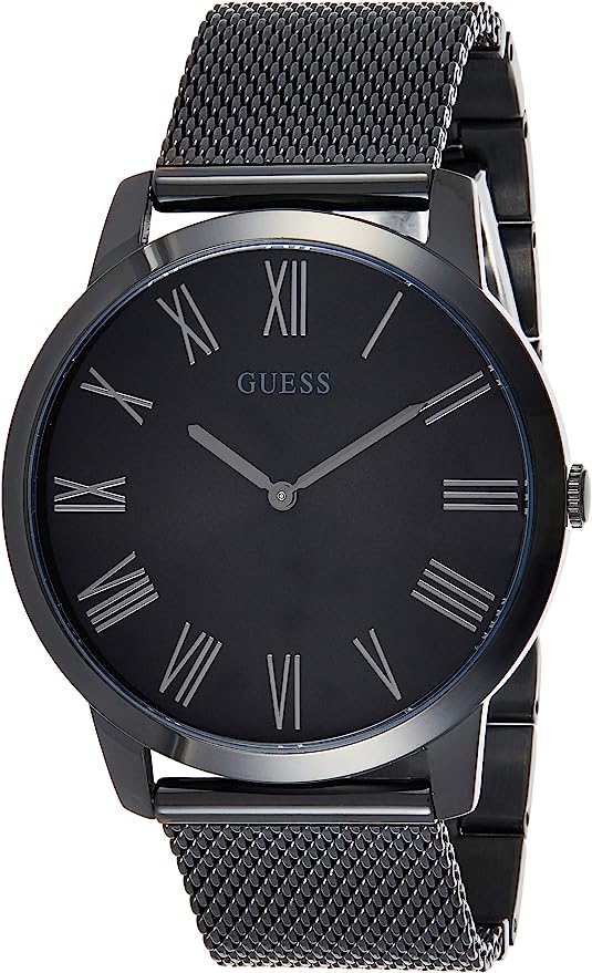 Guess Men's Richmond Black Steel Mesh Strap Black Dial Men's Watch  W1263G3 - Big Daddy Watches