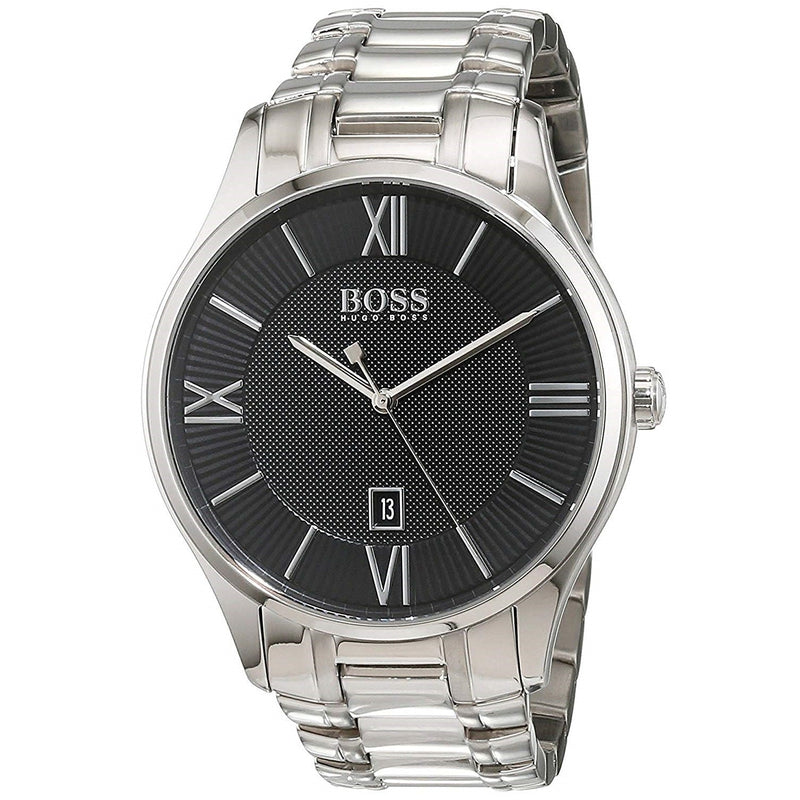 Hugo Boss Governor Black Dial Silver Men s Watch 1513488 Big Daddy Watches