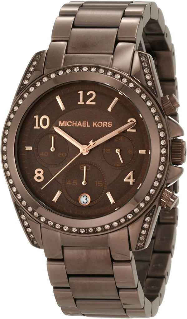 Michael Kors Blair Chronograph Brown Dial Ladies Watch MK5493