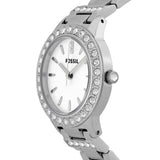 Fossil Glitz White Dial Stainless Steel Ladies Watch ES2362