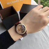 Michael Kors Brown Dial Tortoise Acrylic Strap Ladies Watch MK5399