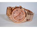 Michael Kors Cooper Chronograph Rose Dial Rose Gold-tone Ladies Watch MK6275