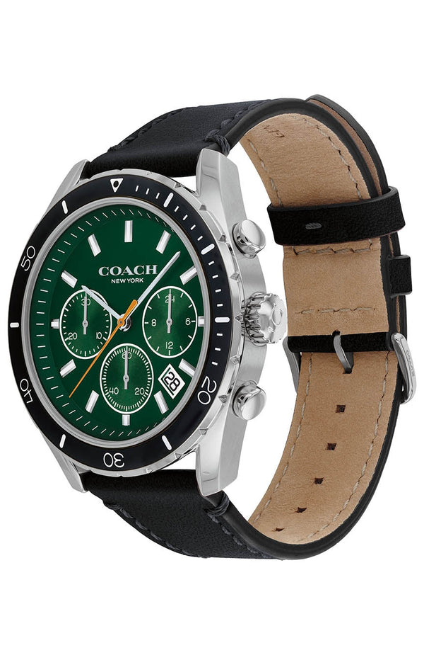 Coach Preston Green Dial Black Strap Men's Watch 14602512 - Big Daddy Watches #2