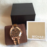 Michael Kors Bradshaw Chronograph Brown Dial Ladies Watch MK5944 Water resistance: 50 meters / 165 feet Movement: Quartz  