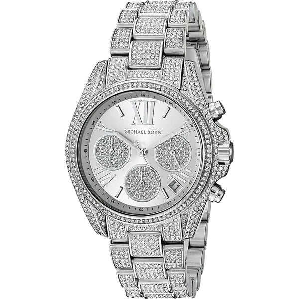 Michael Kors Mini Bradshaw All Silver Women's Watch  MK6454 - Big Daddy Watches