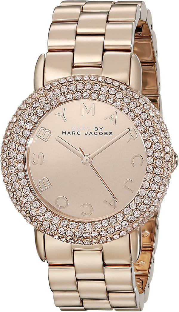 Marc by Marc Jacobs Women's  Marci Analog Display Analog Quartz Rose Gold Watch  MBM3192 - Big Daddy Watches