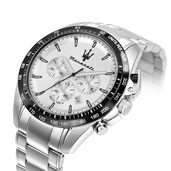 Maserati Traguardo Silver Chronograph Men's Watch R8873612049 - Big Daddy Watches #2