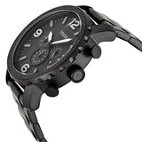 Fossil Nate Chronograph Black Dial Men's Watch JR1401