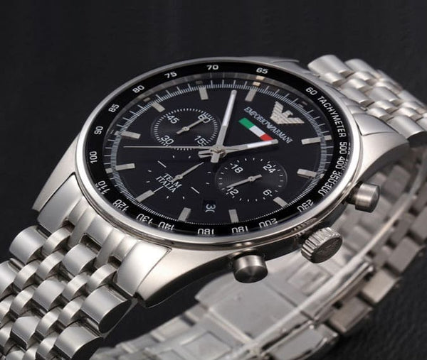 Emporio Armani Men's Black Chronograph Watch AR5983