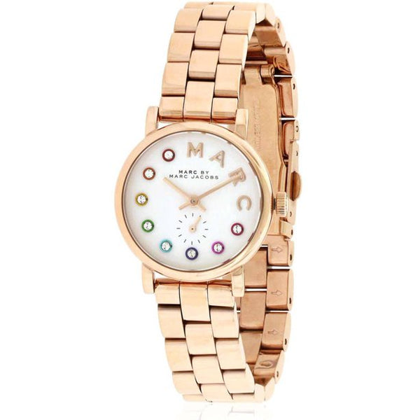 Marc by Marc Jacobs Baker Dexter White Dial Ladies Dress Watch MBM3443