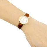 Coach Delancey White Dial Brown Leather Strap Ladies Watch 14502248