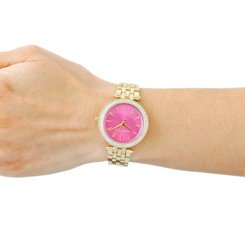 Michael Kors Darci Fuchsia Dial Gold-tone Ladies Watch MK3444