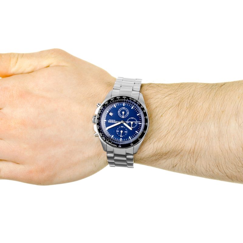 Fossil Sport 54 Chronograph Blue Dial Men's Watch CH3030