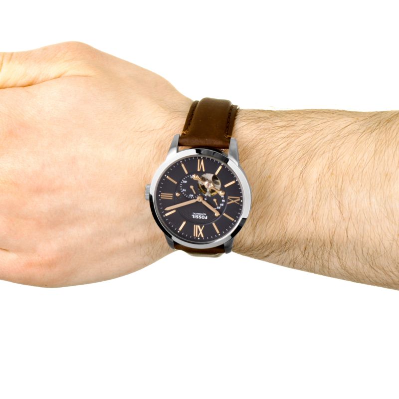 Fossil Townsman Mechanical Black Dial Men's Watch ME3061