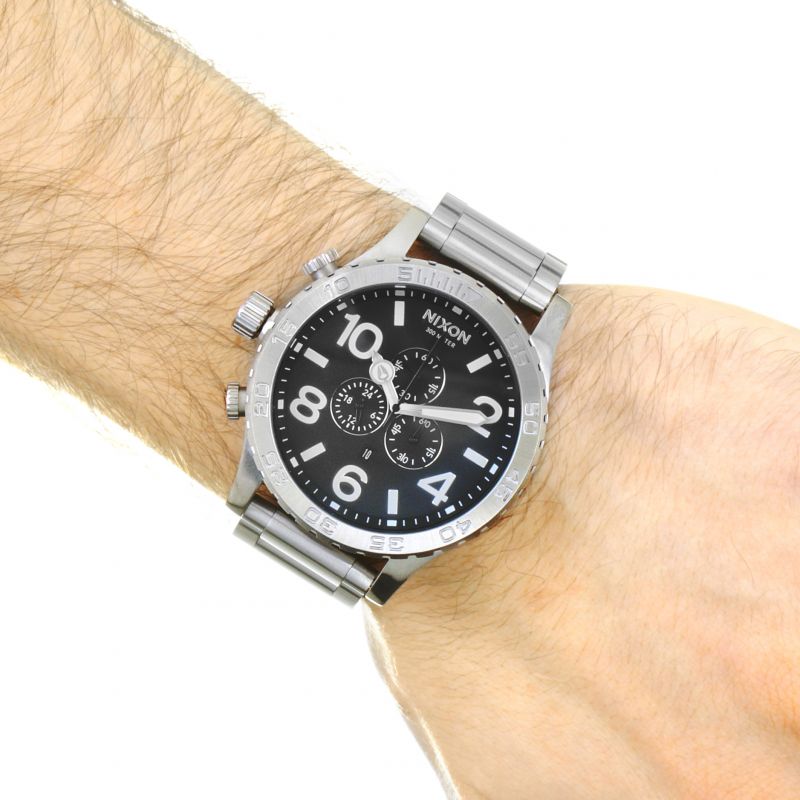 Nixon 51-30 Stainless Steel Chrono Black Men's Watch A083-000