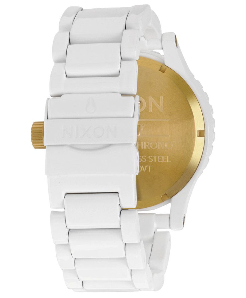 Nixon 51-30 Chronograph White Ion-plated Men's Watch A083-1035