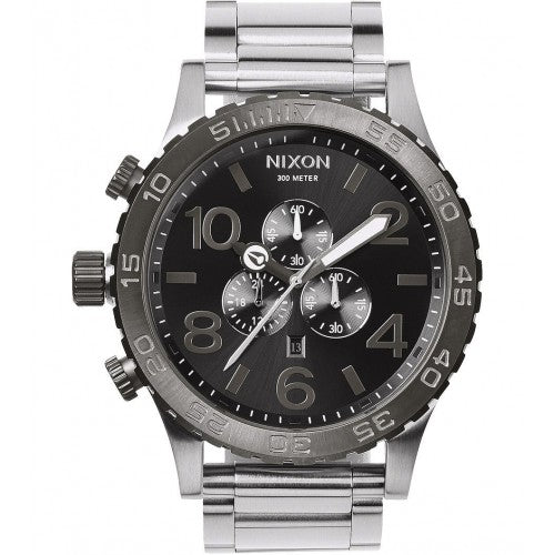 Nixon 51-30 Chrono Silver Gunmetal Men's Watch A083-1762