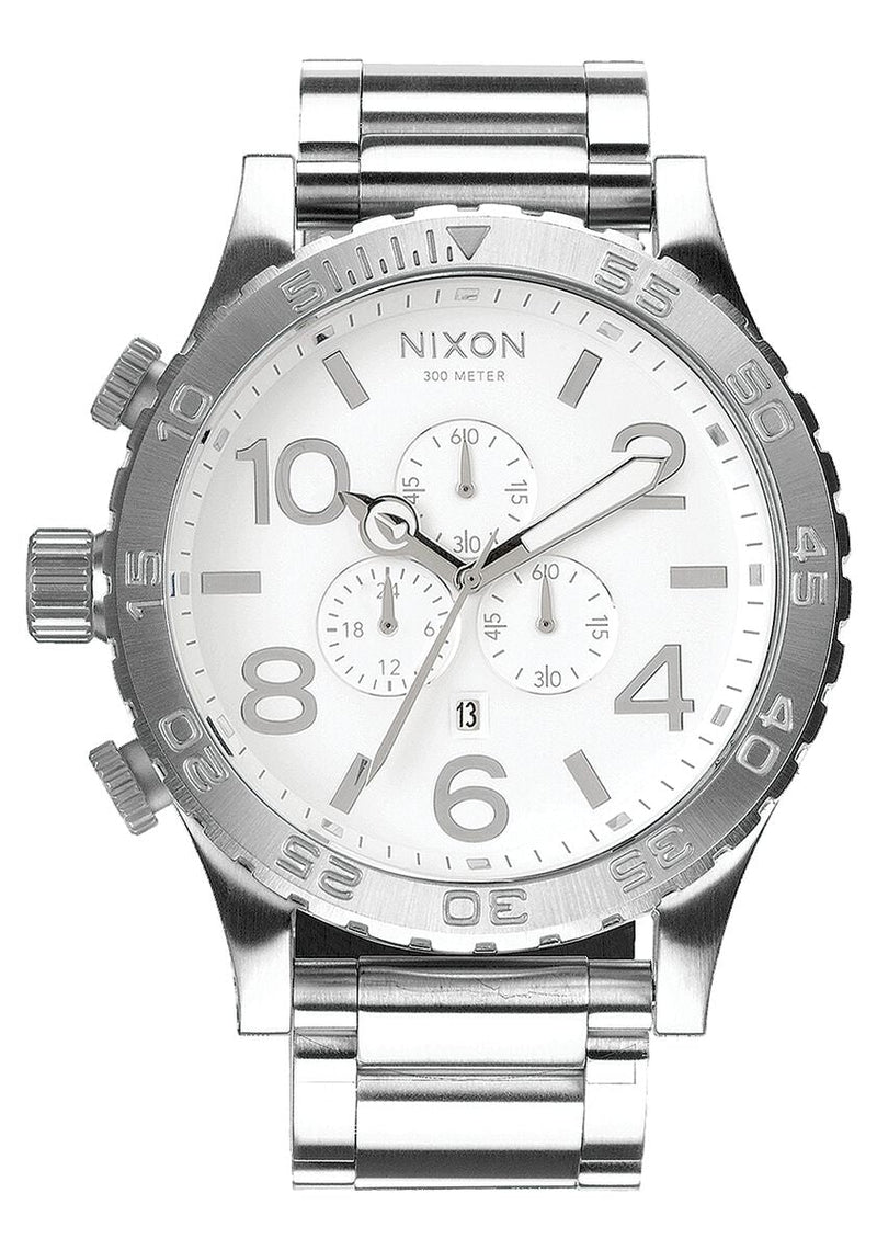 Nixon 51-30 Chronograph High Polish Stainless Steel Men's Watch A083-488