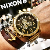 Nixon 51-30 Chrono Gold & Black Men's Watch A083-510 (Defect)