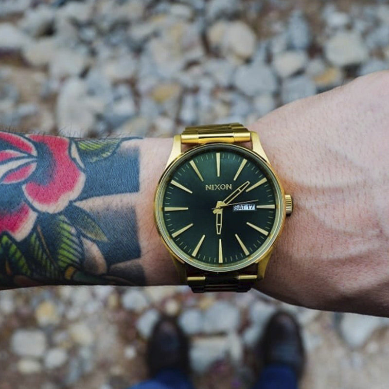 Nixon green gold best sale