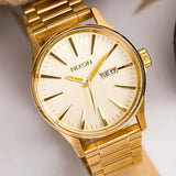 Nixon Sentry All Gold Dial Men's Watch A356-502