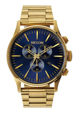 Nixon Sentry Chronograph Blue Sunray Dial Men's Watch A386-1922